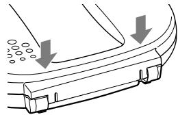 SONY RDP-NWR100 - De klep van het toestel LASTLOS. - 2