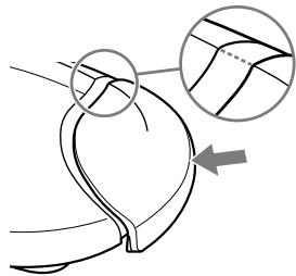 SONY RDP-NWR100 - The buckle becomes detached. - 2