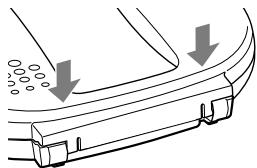 SONY RDP-NWR100 - Die Geräteabdeckung hat sich gelöst. - 2