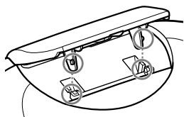 SONY RDP-NWR100 - Stativet lossnar frän encheten. - 1