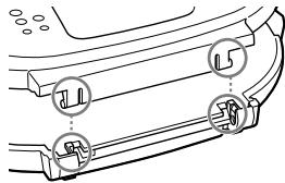 SONY RDP-NWR100 - Enhetens holje lossnar. - 1