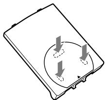 SONY RDP-NWR100 - Per rimontare la copertura anticivolo - 1