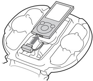 SONY RDP-NWR100 - 將WM-PORT插頭連接至“WALKMAN”。 - 1