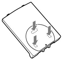 SONY RDP-NWR100 - Het antislipvel opniewu bevestigen - 1