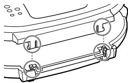 SONY RDP-NWR100 - The unit cover becomes detached. - 1
