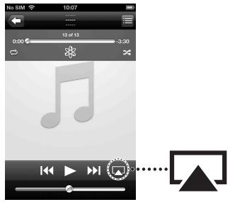 SONY RDP-XA700IP - Tap.click on the icon at bottom right of the iPhone, iPod touch or iPad screen or iTunes window. - 1