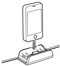 SONY RDP-XA700IP - Coloque el iPod en la bandeja de connexion. - 1