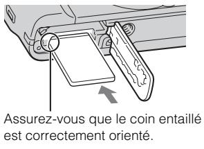 SONY CYBER-SHOT DSC-HX9 - Insertion d'une carte mémoire (vendue séparément) - 2