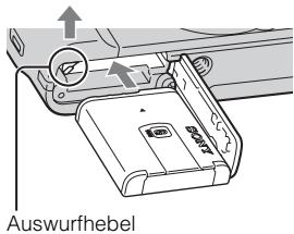 SONY CYBER-SHOT DSC-HX9 - Einsetzen des Akkus - 2