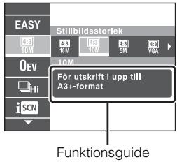 SONY CYBER-SHOT DSC-HX9 - Inledning till övriga Funktioner - 2