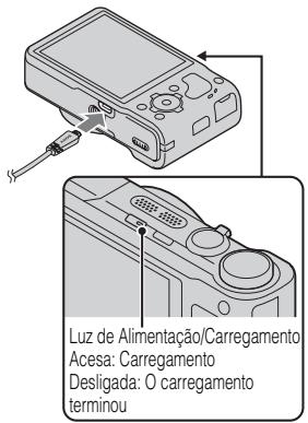 SONY CYBER-SHOT DSC-HX9 - Carregar o pack de baterias - 2