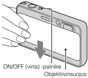 SONY CYBER-SHOT DSC-T110D - Laske objektiivinsuojus alas. - 1