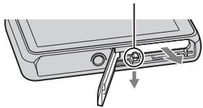 SONY CYBER-SHOT DSC-T110D - To remove the battery pack - 1
