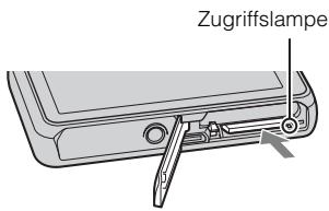 SONY CYBER-SHOT DSC-T110D - So entnehmen Sie die Speicherkarte - 1