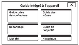 SONY CYBER-SHOT DSC-T110D - Guide intégré à l'appareil - 2
