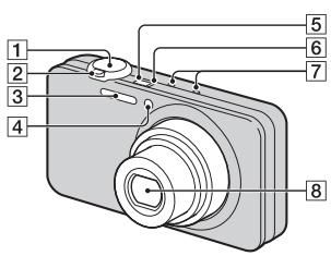 SONY CYBER-SHOT DSC-WX9 - Részek azonosítása - 1