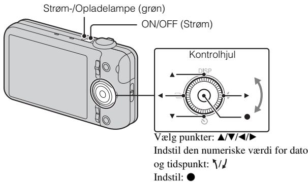 SONY CYBER-SHOT DSC-WX9 - Indstilling af uret - 1