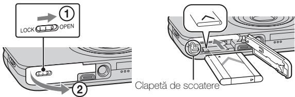 SONY CYBER-SHOT DSC-WX9 - Introducerea accumulatorilor - 1