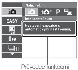 SONY CYBER-SHOT DSC-WX9 - Uvod do dalsich funkci - 2