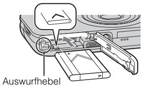 SONY CYBER-SHOT DSC-WX9 - Einsetzen des Akkus - 2