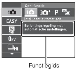 SONY CYBER-SHOT DSC-WX9 - Inleiding tot de overige functies - 2