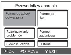 SONY CYBER-SHOT DSC-WX9 - Przewodnik w aparacie - 3