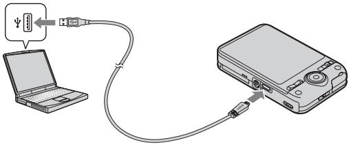 SONY CYBER-SHOT DSC-WX9 - Opladen door aan te sluiten op een computer - 1