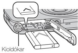 SONY CYBER-SHOT DSC-WX9 - Az akkumulatoregység behelyezése - 2