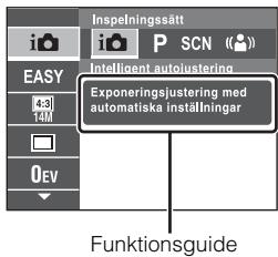 SONY DSC-W530 - Inledning till övriga Funktioner - 2