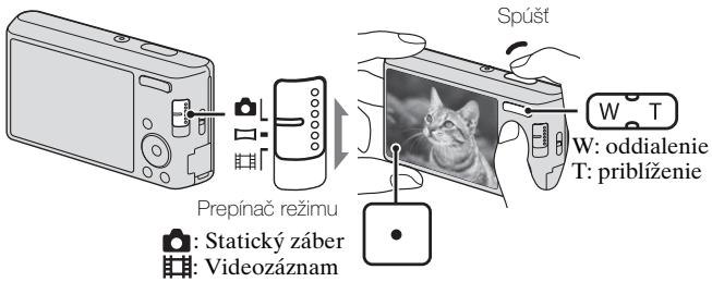 SONY DSC-W530 - Snímanie statickych záberov a videoozáznamov - 1