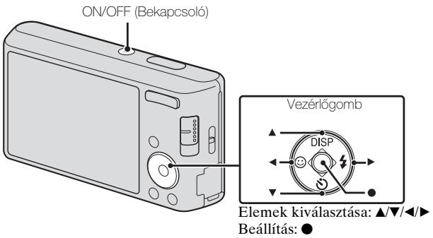 SONY DSC-W530 - A dátum és az idő beállítása - 1