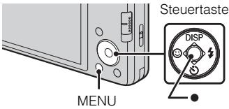Steuertaste DISP MENU