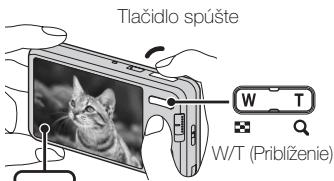 Tlačidlo spúšte W/T (Priblženie)