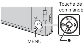 Touche de commande DISP MENU