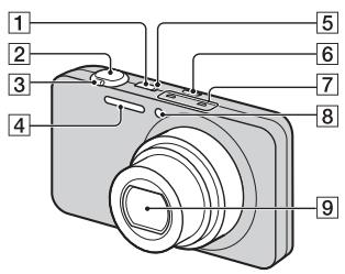 SONY CYBERSHOT DSC-WX70 - Popis jednotlivých častí - 1