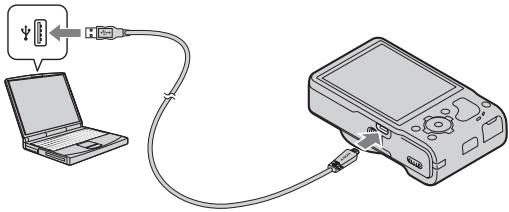 SONY CYBER-SHOT DSC-HX9 - Charging by connecting to a computer - 1