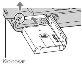 SONY CYBER-SHOT DSC-HX9 - Az akkumulatoregység behelysezése - 2