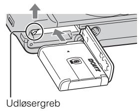 SONY CYBER-SHOT DSC-HX9 - Indsætning af batteriet - 2