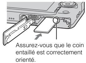 SONY CYBER-SHOT DSC-WX80B - Insertion d'une carte mémoire (vendue séparément) - 2
