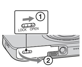 SONY CYBER-SHOT DSC-WX80B - De accuplaatsen - 1
