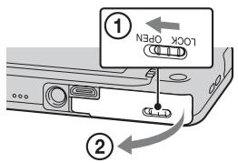 SONY CYBER-SHOT DSC-WX80B - Inserimento di una scheda di memoria (in vendita separamente) - 1