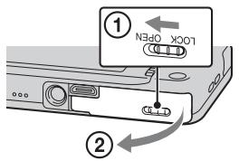 SONY CYBER-SHOT DSC-WX80B - Einsetzen einer Speicherkarte (gesondert erhältlich) - 1