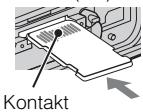 SONY DSC-TX30 - Einsetzen einer Speicherkarte (gesondert erhältlich) - 2