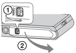 SONY DSC-TX30 - Vložení paměťové karty (prodáva se samostatné) - 1