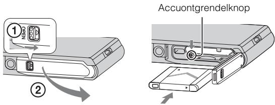 SONY DSC-TX30 - De accu plaatsen - 1