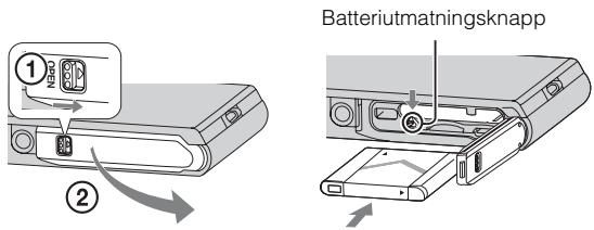 SONY DSC-TX30 - Satta i batteriet - 1