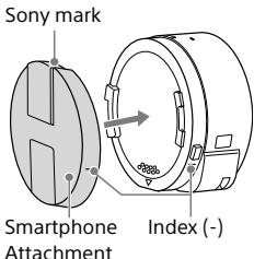 SONY QX10 - Attaching the camera to a smartphone - 1