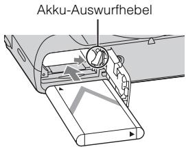 SONY CYBER-SHOT DSC-HX50, DSC HX 50 - Einsetzen des Akkus - 2