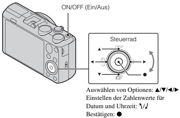 SONY CYBER-SHOT DSC-HX50, DSC HX 50 - Einstellen der Uhr - 1
