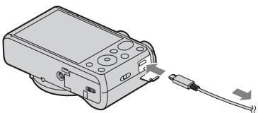 SONY CYBER-SHOT DSC-HX50, DSC HX 50 - Opladning via tilslutning til en computer - 1